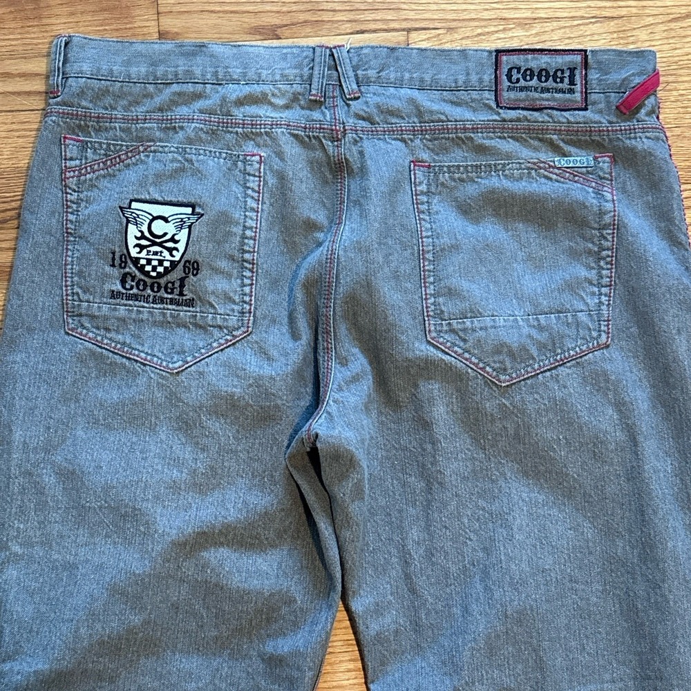 Coogi Jeans 44x35 Embroidered Baggy Wide Leg Hip-Hop Skater‎  Y2K